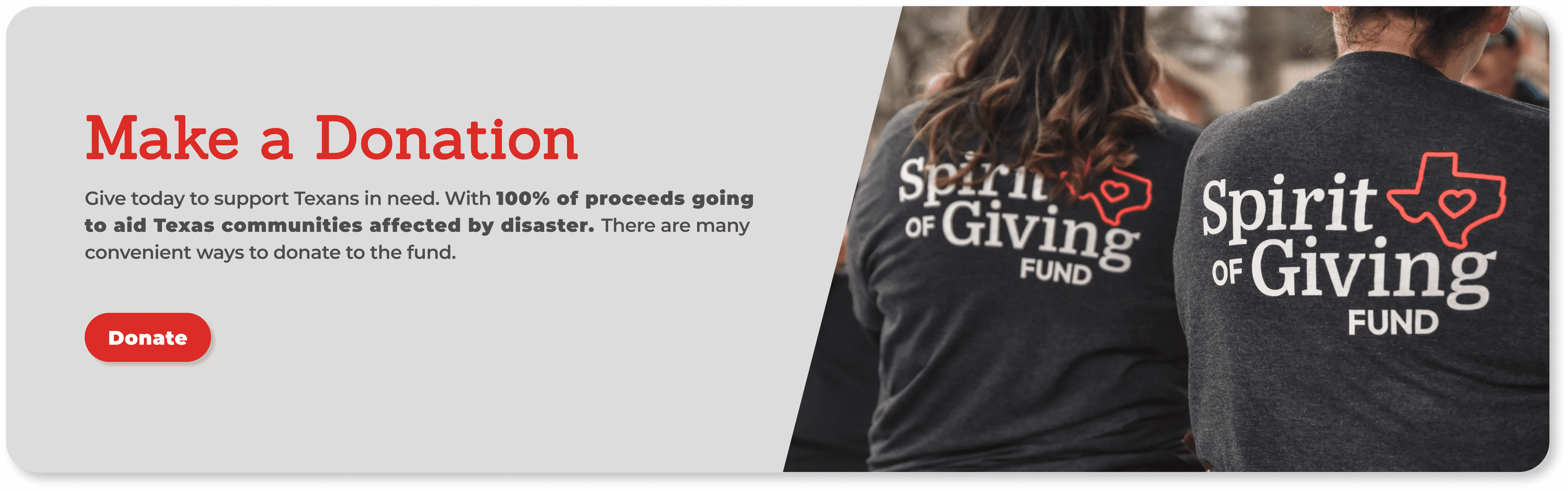 Volunteers assisting a family